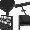  Kert étkező szett 5 pcs Fekete polirattan