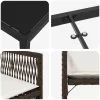  Kert étkező szett 5 pcs Barna polirattan