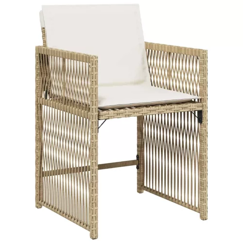  Kert étkező szett 5 pcs Bézs polirattan
