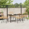  Kert étkező szett 5 pcs Barna polirattan