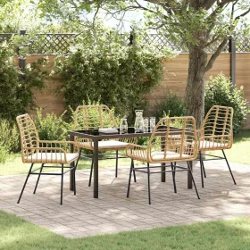  Kert étkező szett 5 pcs Barna polirattan