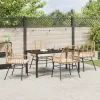  Kert étkező szett 5 pcs Barna polirattan