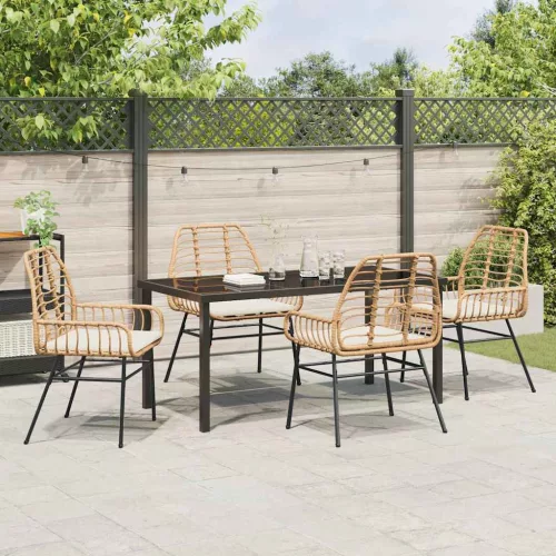  Kert étkező szett 5 pcs Barna polirattan