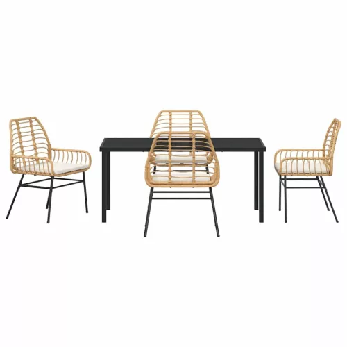  Kert étkező szett 5 pcs Barna polirattan
