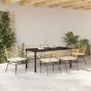  Kert étkező szett 7 pcs Barna polirattan