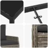  Kert étkező szett 7 pcs Szürke polirattan