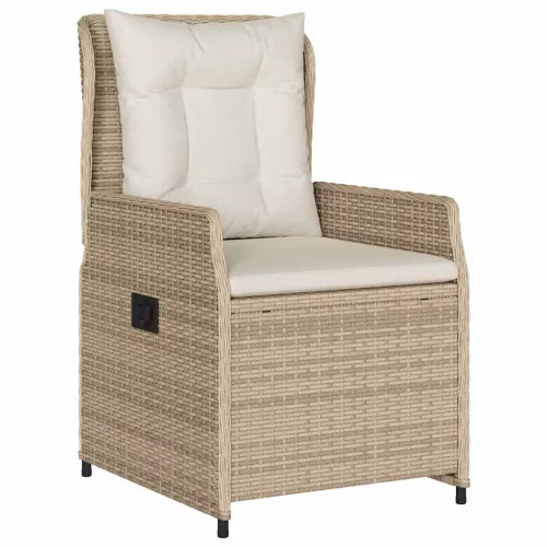  Kert étkező szett 5 pcs Beige és Világosszürke polirattan