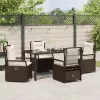  Kert étkező szett 5 pcs Barna polirattan