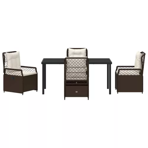  Kert étkező szett 5 pcs Barna polirattan
