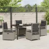  Kert étkező szett 5 pcs Világosszürke polirattan