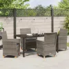  Kert étkező szett 5 pcs Szürke polirattan