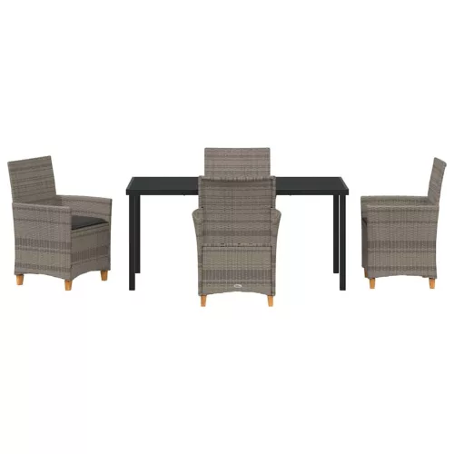  Kert étkező szett 5 pcs Szürke polirattan