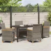  Kert étkező szett 5 pcs Szürke polirattan