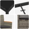  Kert étkező szett 7 pcs Szürke polirattan