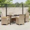  Kert étkező szett 5 pcs Bézs polirattan
