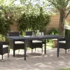  Bővíthető kertasztal 2 db Anthracite 210x90x73 cm Acél