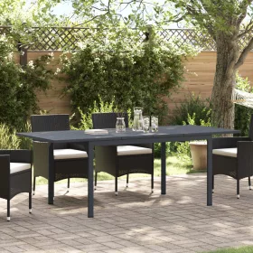  Bővíthető kertasztal 2 db Anthracite 210x90x73 cm Acél