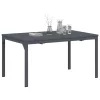  Bővíthető kertasztal 2 db Anthracite 210x90x73 cm Acél