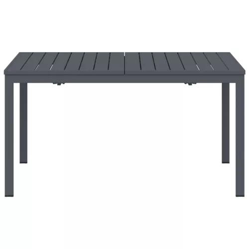  Bővíthető kertasztal 2 db Anthracite 210x90x73 cm Acél
