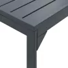  Bővíthető kertasztal 2 db Anthracite 210x90x73 cm Acél