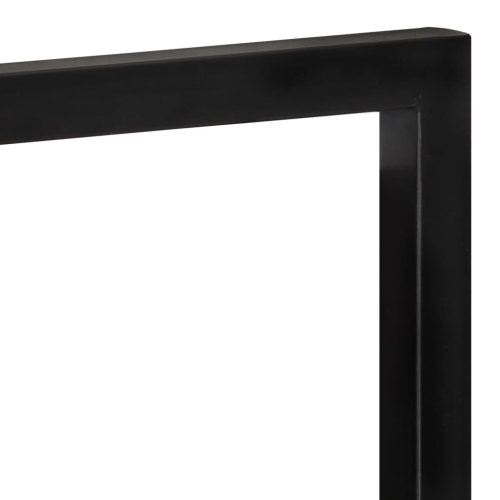  2 darab tömör akácfa és acél falipolc 25 x 25 x 35 cm 