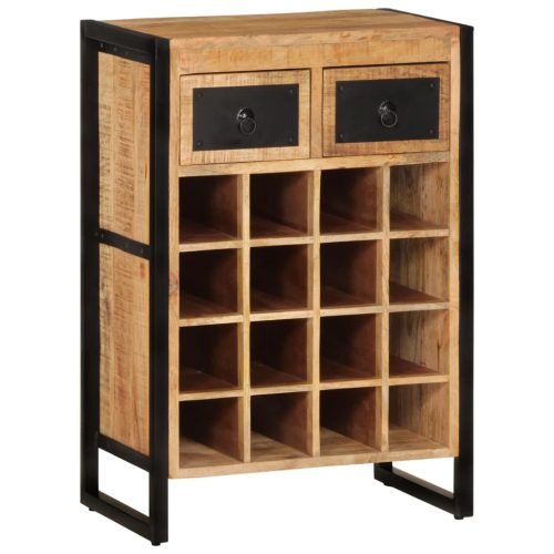  tömör mangófa bortartó 16 palackhoz