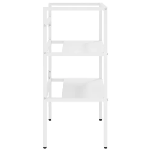  fehér vas fürdőszobai mosdókagylókeret 59 x 38 x 83 cm