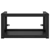  fekete vas fürdőszobai fali mosdókagylókeret 40 x 38 x 31 cm