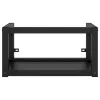  fekete vas fürdőszobai fali mosdókagylókeret 59 x 38 x 31 cm