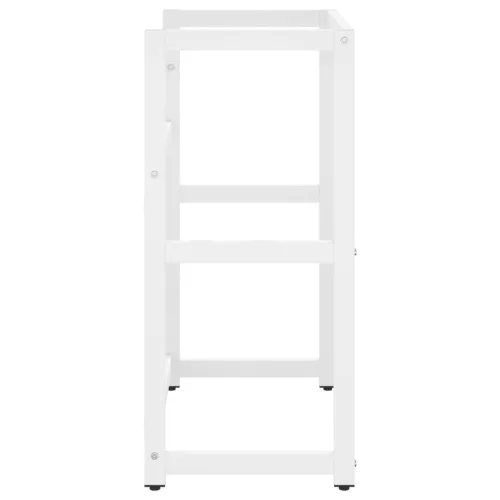  fehér vas fürdőszobai mosdókagylókeret 59 x 38 x 83 cm