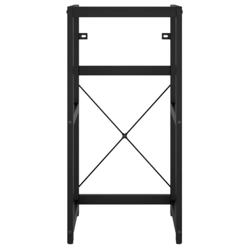  fekete vas fürdőszobai mosdókagylókeret 40 x 38 x 83 cm