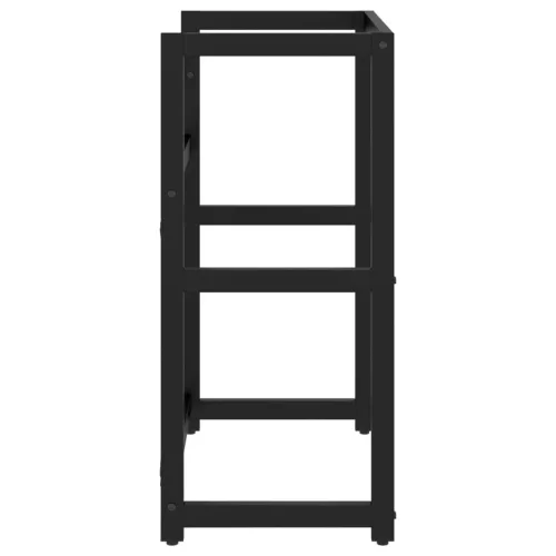  fekete vas fürdőszobai mosdókagylókeret 59 x 38 x 83 cm