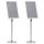  A3 Pedestal Posztertartók 2 db Ezüst Alumínium Ötvözet