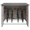  Bicikli Sátor 3 pcs Antracit 215 x 206 x 157 cm Fém