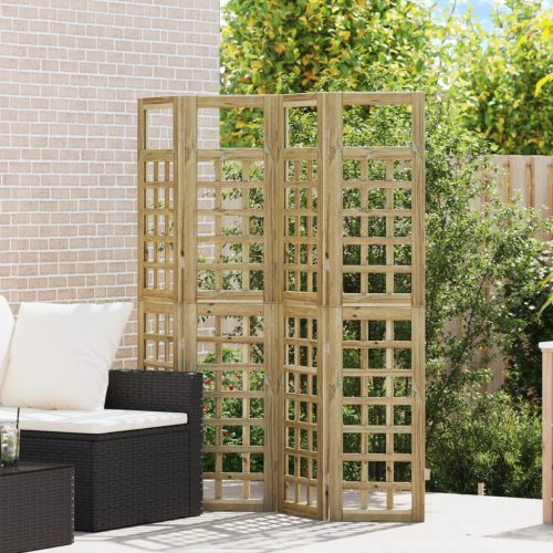  Külső Képernyő – 4 Panel, Kezelt Fenyőfa