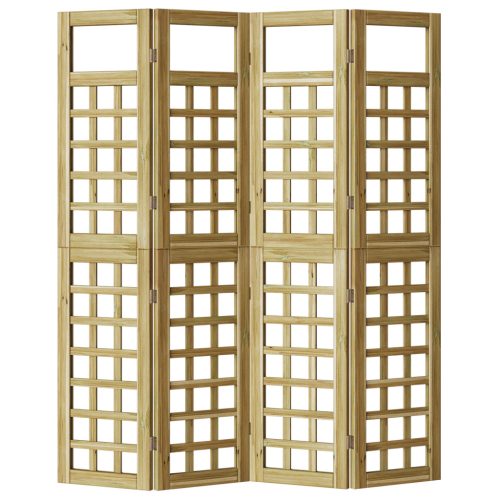  Külső Képernyő – 4 Panel, Kezelt Fenyőfa