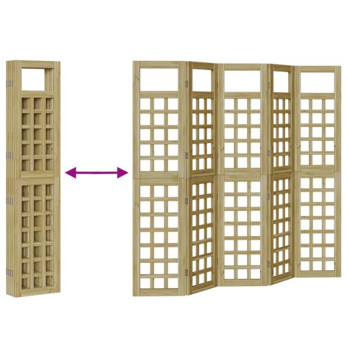  Kültéri adatvédelmi képernyő 5 pcs Barna 200 x 180 cm