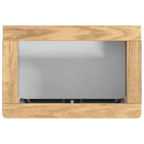  Fürdőszoba bútor szett polcokkal 2 pcs Fehér Tömör fenyőfa