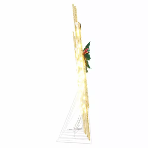  LED rénszarvasok 5 pcs Arany szövet