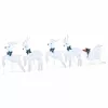  LED rénszarvasok 5 pcs Ezüst szövet