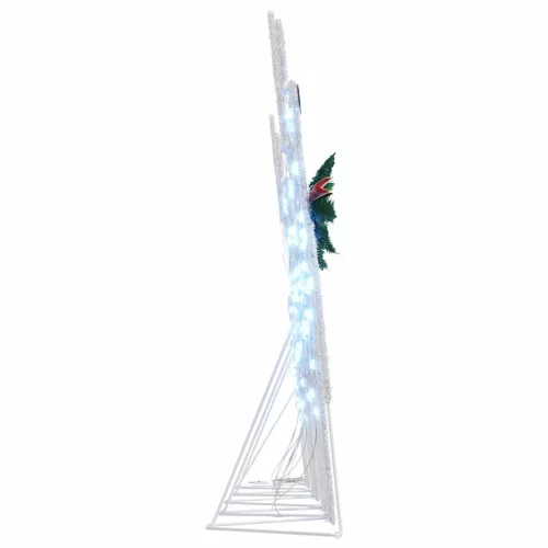  LED rénszarvasok 5 pcs Ezüst szövet