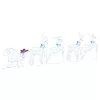  LED rénszarvasok 5 pcs Fehér szövet