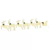  LED rénszarvasok 7 pcs Arany szövet