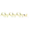  LED rénszarvasok 7 pcs Arany szövet