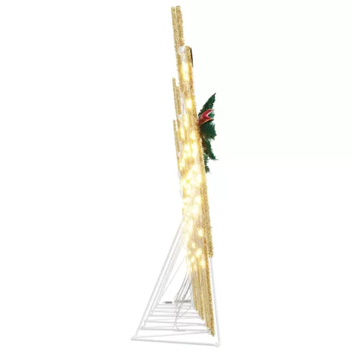  LED rénszarvasok 7 pcs Arany szövet