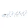  LED rénszarvasok 7 pcs Ezüst szövet