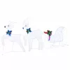 LED rénszarvasok 7 pcs Fehér szövet