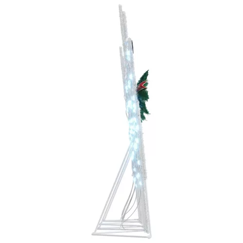  LED rénszarvasok 4 pcs Ezüst 45 x 19 x 65 cm szövet
