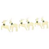  LED rénszarvasok 6 pcs Arany 45 x 19 x 65 cm szövet