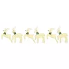  LED rénszarvasok 6 pcs Arany 45 x 19 x 65 cm szövet